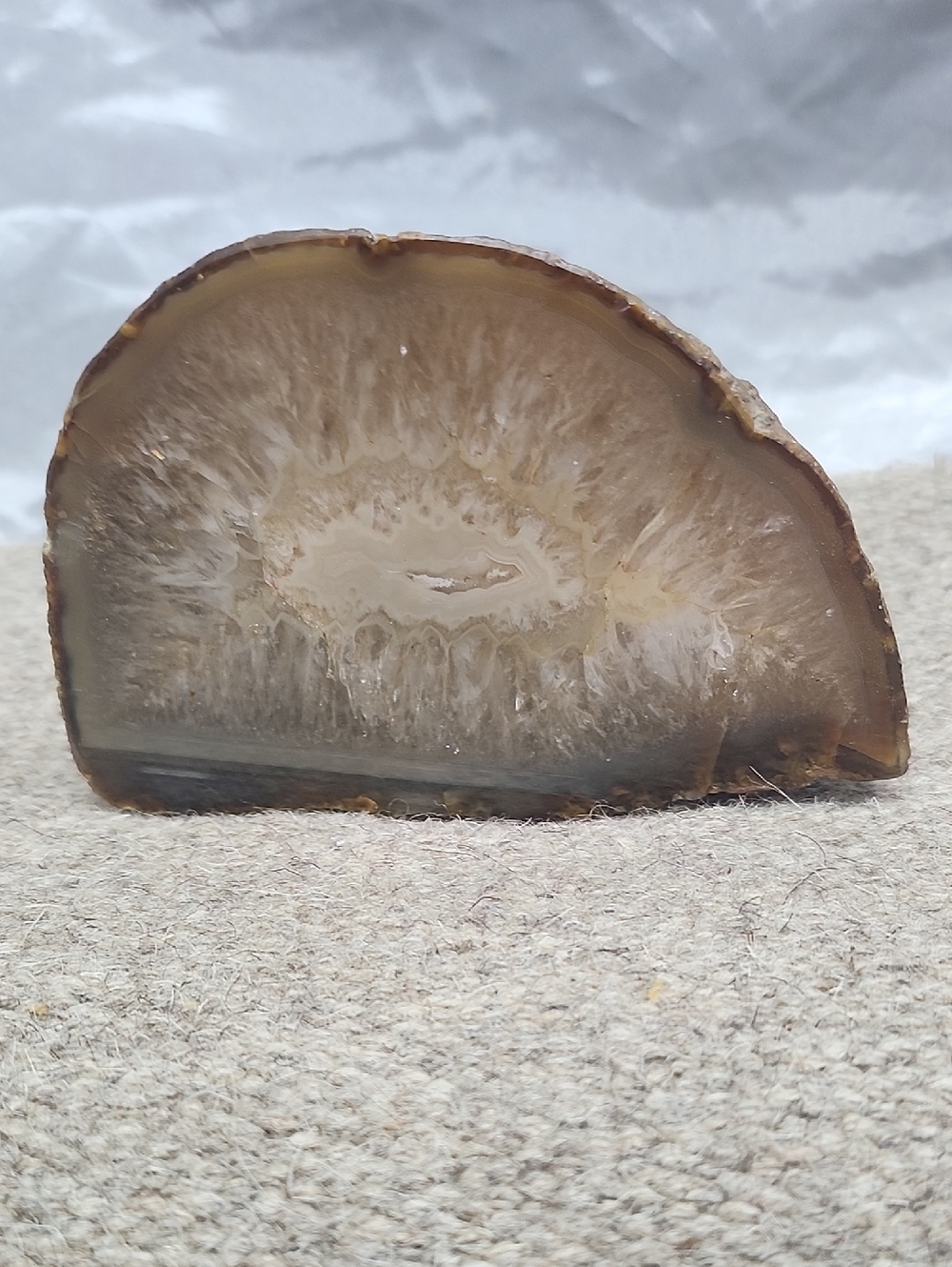 Polished Brown Agate Slice 5x3.5x2.5